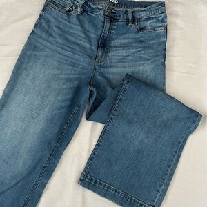 Lands' End Women's high rise wide leg Jeans